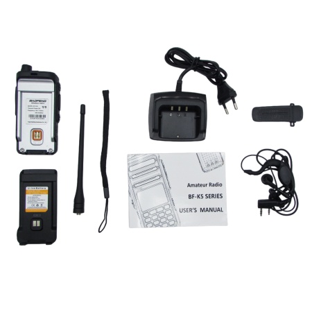 Рация Baofeng BF-K5 Plus Tri-Band 5W IP54 1500 мАч Type-C Черный