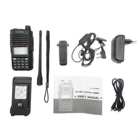 Рация Baofeng UV-13 Pro Tri-Band, 5W, IP54, 1500 мАч, Type-C, черный