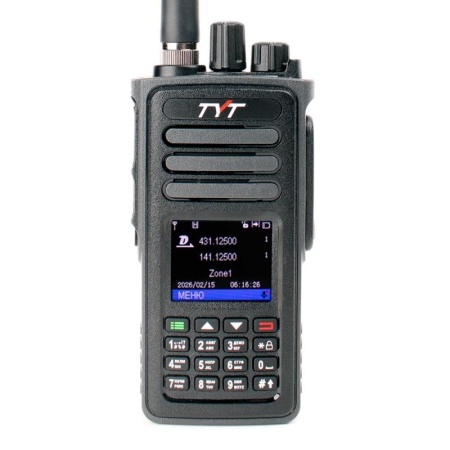 Цифровая рация TYT MD-UV780, AES-256, 10W, IP67, 3600 мАч, Type-C, черный