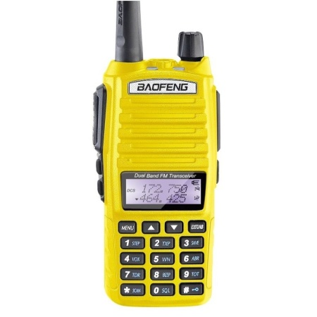 Рация Baofeng UV-82, 5W, IP54, 2800 мАч, желтый