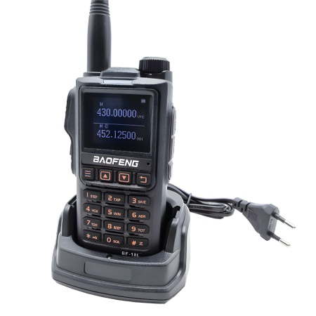 Рация Baofeng BF-18L Tri-Band 5W IP54 1800 мАч Type-C Черный