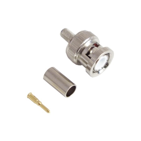 Разъём BNC-штекер на RG-58 обжимной (B-111F)