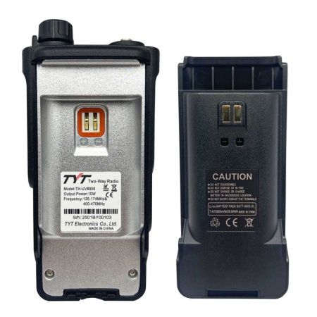 Рация TYT TH-UV8800 10W IP54 3600 мАч Type-C Черный