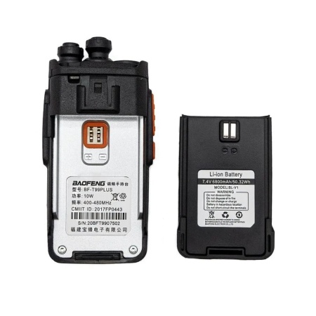 Рация Baofeng BF-888S Plus 5W IP54 1800 мАч Type-C UHF Красный