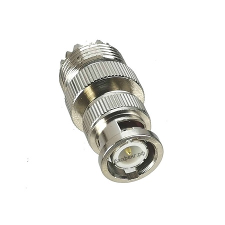 Переходник антенный BNC вилка на UHF (PL-259, SO-239) розетка