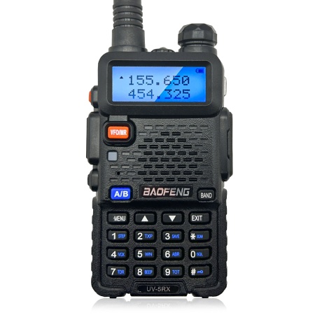 Рация Baofeng UV-5RX 5W IP54 1800 мАч Черный