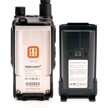 Рация Tidradio TD-H3 5W IP54 2500 мАч Type-C Черный