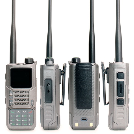 Комплект раций Baofeng RD-55 Pro 2 шт. 10W IP54 2500 мАч GPS Bluetooth Type-C Серый