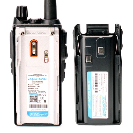 Рация Baofeng UV-82 5W, Цвет Черный 2800 мАч