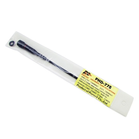 Антенна для рации телескопическая Protec PHD-778 SMA-Female UHF VHF
