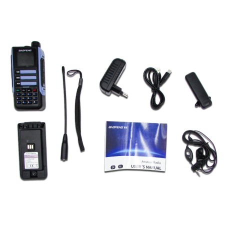 Рация Baofeng UV-16M, 10W, IP54, 2500 мАч, Type-C, синий