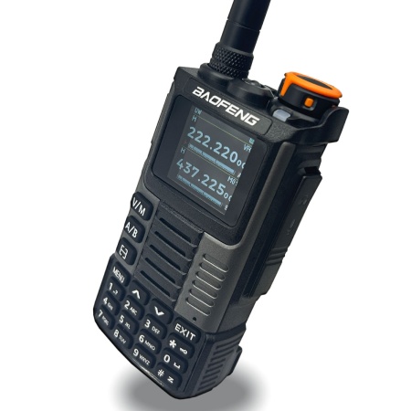 Рация Baofeng UV-K67 PRO, 8W, IP54, 2600 мАч, Type-C, черно-серый