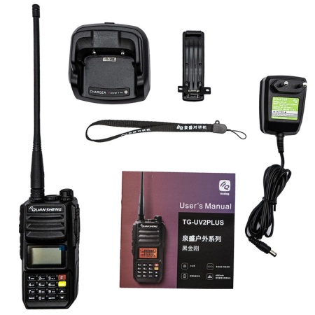 Рация Quansheng TG-UV2 PLUS, 10W, 4000 мАч, Type-C, черный