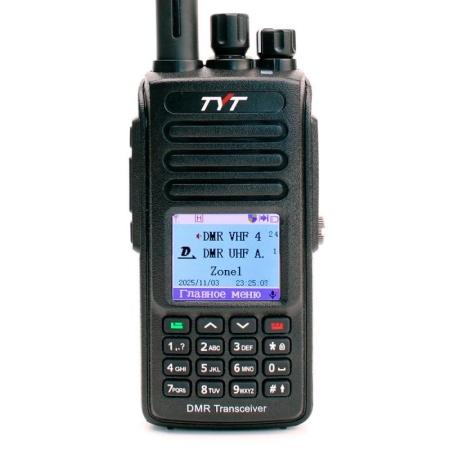 Цифровая рация TYT MD-UV390, AES-256, 10W, IP67, 3600 мАч, Type-C, черный