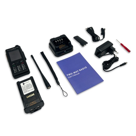Цифровая рация QUESUM MAX11 AES-256 5W IP68 2800 мАч GPS UHF Черный